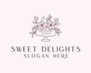 Sweet Flower Cake logo design