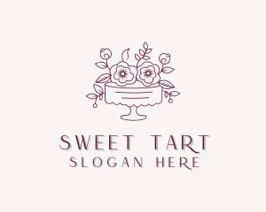 Sweet Flower Cake logo design