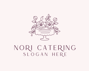 Sweet Flower Cake logo design