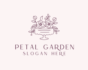 Sweet Flower Cake logo design