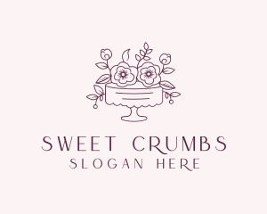 Sweet Flower Cake logo design