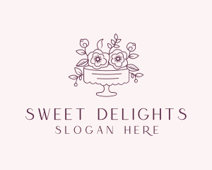 Sweet Flower Cake logo design