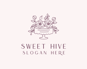 Sweet Flower Cake logo design