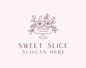 Sweet Flower Cake logo design