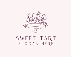 Sweet Flower Cake logo design