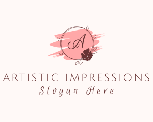 Floral Beauty Cosmetics  logo design