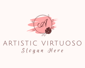 Floral Beauty Cosmetics  logo design