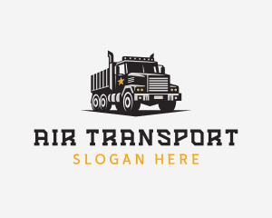 Dump Truck Logistics Trucking logo design