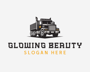 Dump Truck Logistics Trucking logo
