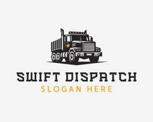 Dump Truck Logistics Trucking logo design