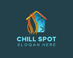 House Heating & Cooling logo design