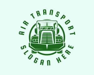 Green Cargo Truck logo design