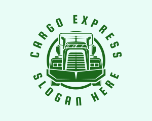 Green Cargo Truck logo design