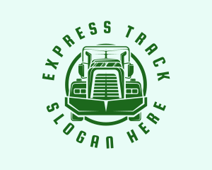 Green Cargo Truck logo design