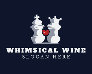 Wine Chess Club Sport logo design