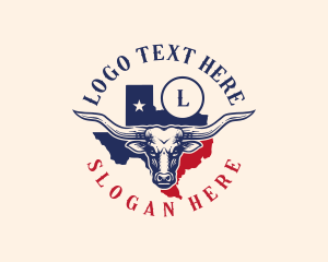 Longhorn Cattle Texas  logo