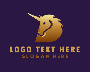 Unicorn Mythical Creature Logo