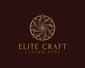 Flower Gold Business logo design