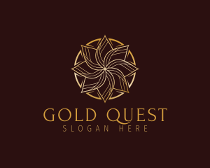 Flower Gold Business logo design