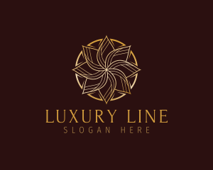 Flower Gold Business logo design