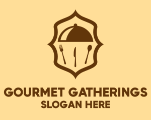 Culinary Catering Cloche Badge logo