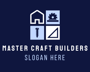 House Carpentry Builder Construction logo