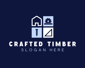 Carpentry Builder Construction logo design