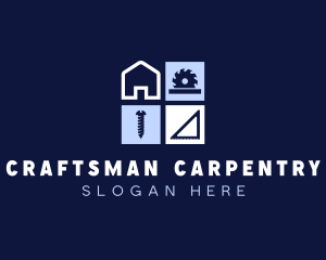 Carpentry Builder Construction logo design