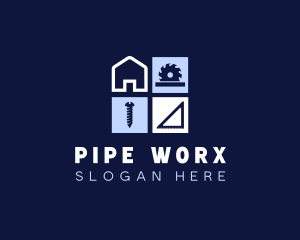 Carpentry Builder Construction logo design