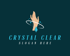 Crystal Diamond Necklace logo design