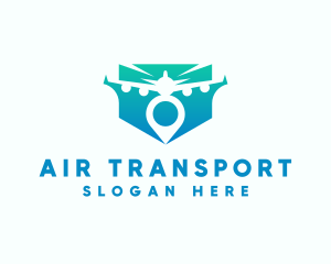 Airplane Travel Location logo design