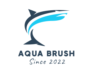 Aquarium Marine Shark  logo design