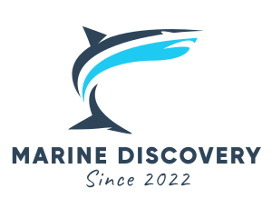 Aquarium Marine Shark  logo design