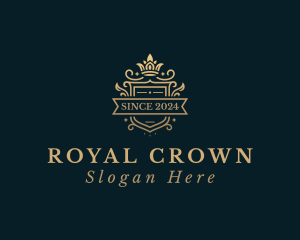 Stylish Monarchy Crown  logo