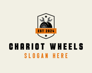 Tire Wheels Automotive logo design