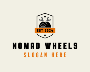 Tire Wheels Automotive logo design