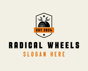 Tire Wheels Automotive logo design