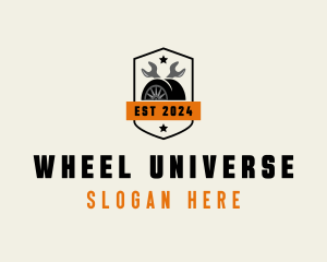 Tire Wheels Automotive logo design