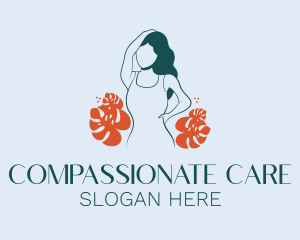 Skin Care Cosmetic Girl logo design