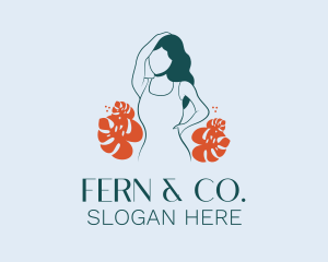 Skin Care Cosmetic Girl logo design