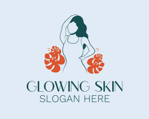 Skin Care Cosmetic Girl logo design