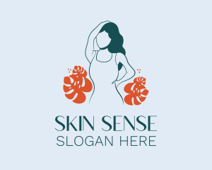 Skin Care Cosmetic Girl logo design