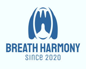 Blue Respiratory Lungs logo