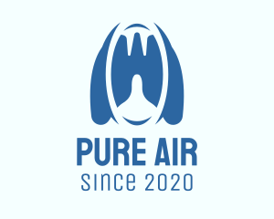 Blue Respiratory Lungs logo