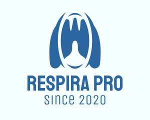 Blue Respiratory Lungs logo