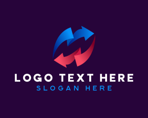 Technology Arrow Loop Logo
