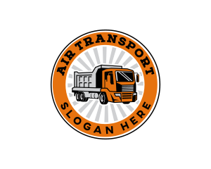 Trucking Logistics Transport logo design