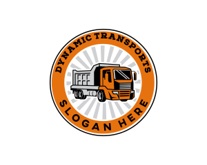 Trucking Logistics Transport logo design