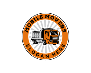 Trucking Logistics Transport logo design