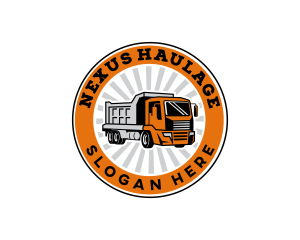 Trucking Logistics Transport logo design